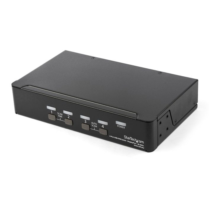 StarTech.com Comutador KVM de 4 Portas DisplayPort - 4K 60Hz - para…