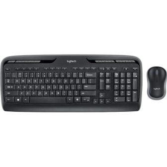 Logitech MK330 Keyboard Mouse Included Home USB QWERTY UK English…