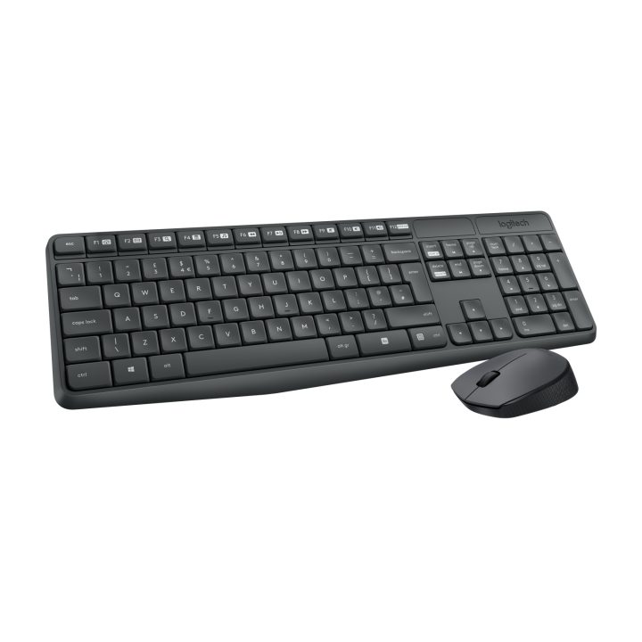 Logitech MK235 · Teclado grego