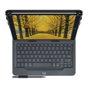 Logitech Universal Folio QWERTY Inglés del Reino Unido Bluetooth Negro
