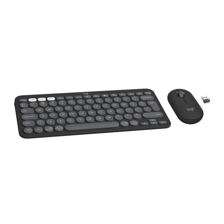 Logitech Pebble 2 Combo Keyboard Mouse Included Universal RF Wireless…
