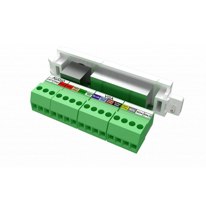 Componente de placa frontal AV modular Vision - módulo VGA e minijack…