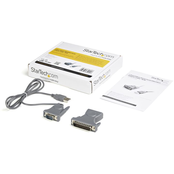 StarTech.com USB to Serial DB9/DB25 M/M Adapter Cable 0.9m - USB to…