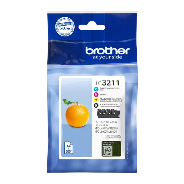 Brother LC3211VAL ink cartridge 4 piece(s) Original Standard Yield…