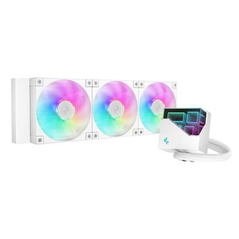 Kit refrigeracion liquida Deepcool LT360 ARGB 360mm blanco…