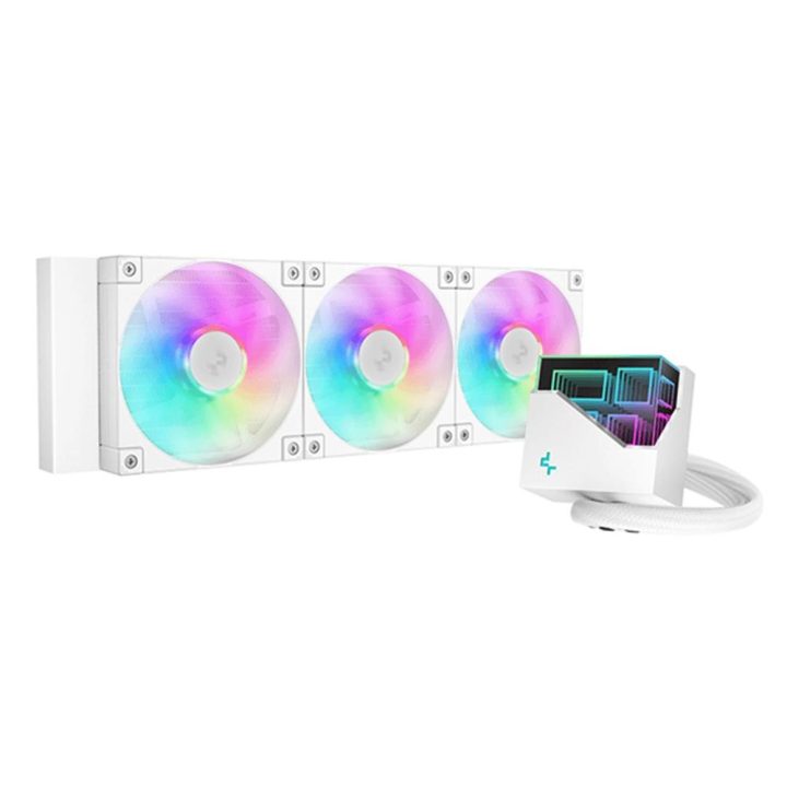 Kit refrigeracion liquida Deepcool LT360 ARGB 360mm blanco…