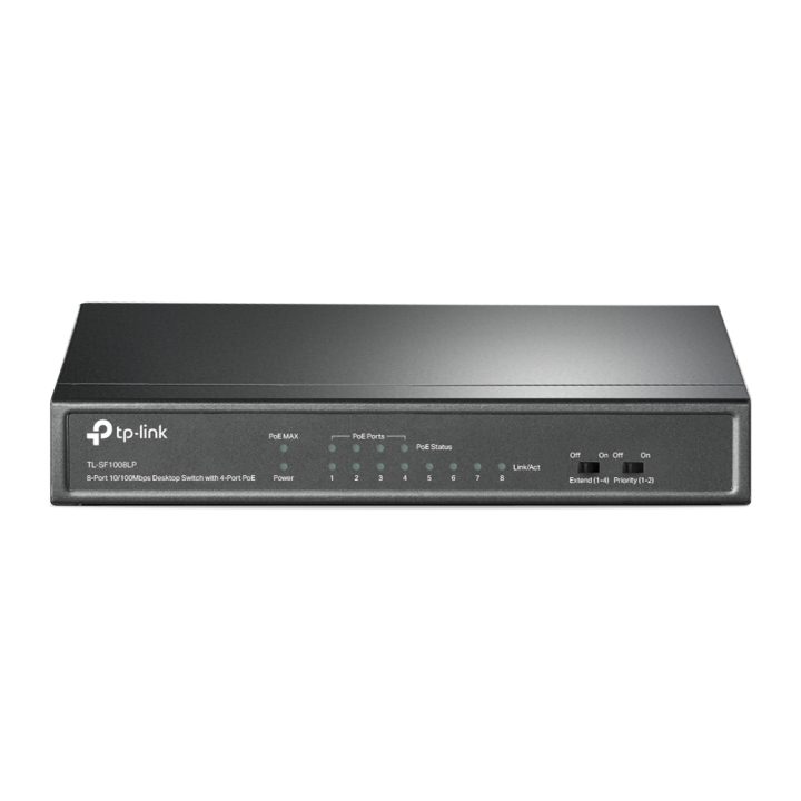 TP-Link TL-SF1008LP Unmanaged Fast Ethernet (10/100) PoE Switch Black