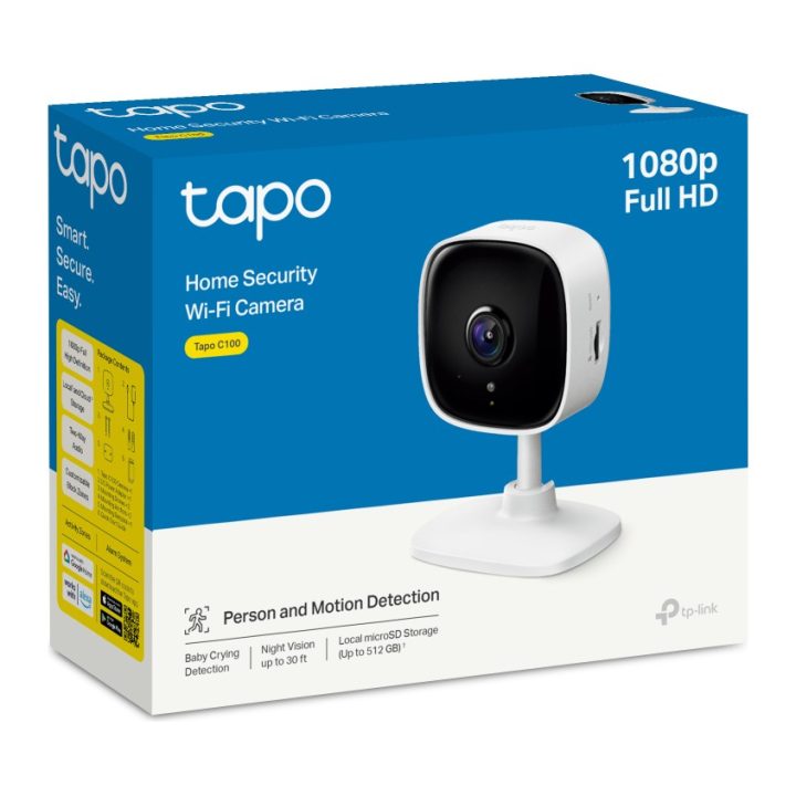TP-Link Tapo C100 Cubo Cámara de seguridad IP Interior 1920 x 1080…