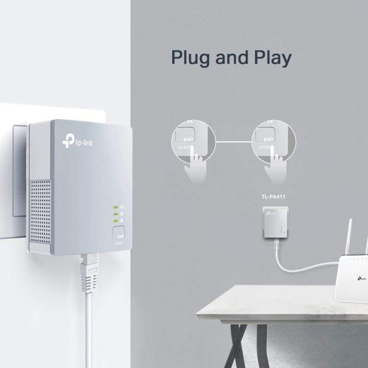 TP-Link AV600 Mini Powerline Adapter Starter Kit