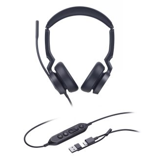 Yealink UH46 Dual Teams auscultadores de diadema com cabo