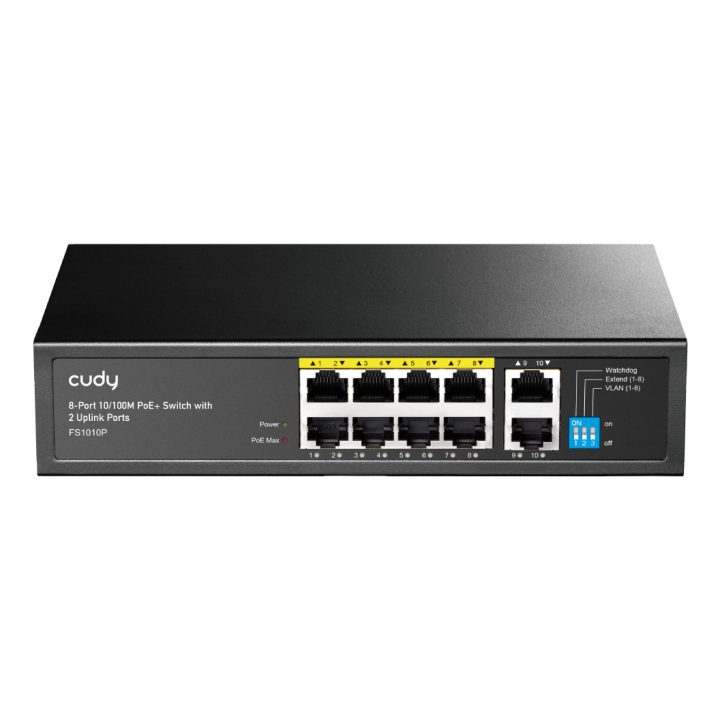 Cudy FS1010P switch No administrado Fast Ethernet (10/100) Energía…