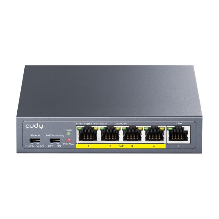 Cudy GS1005P Unmanaged Gigabit Ethernet (10/100/1000) Power over…