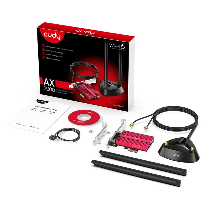 Cudy WE4000 Internal WLAN / Bluetooth Network Adapter and Card 2400…
