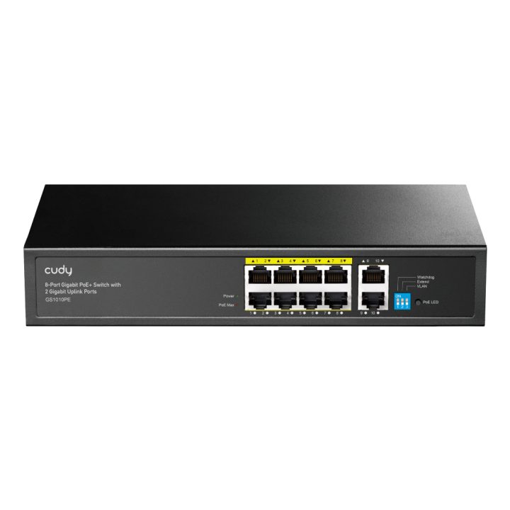Cudy GS1010PE Unmanaged Gigabit Ethernet (10/100/1000) Power over…