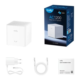 Cudy AC1200 Mesh Wi-Fi System, M1200 2.0, 1-Pack Doble banda (2,4 GHz…
