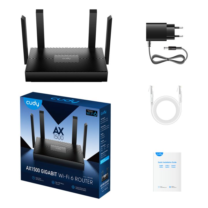Cudy WR1500 Gigabit Ethernet Dual-Band Wireless Router (2.4 GHz / 5…