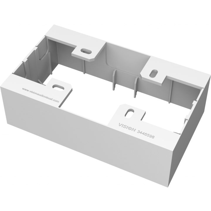 Vision Modular AV Front Plate Component - UK Double Gang Surface…