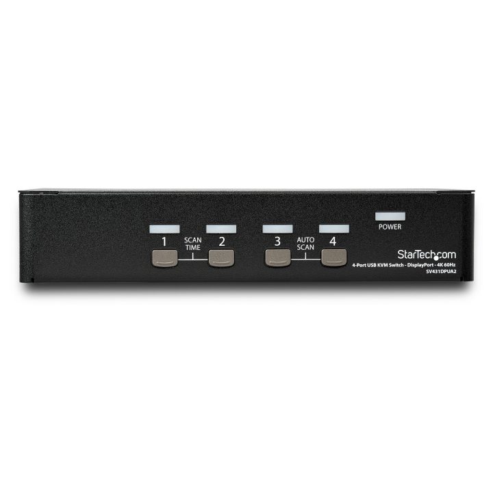StarTech.com Switch Conmutador KVM de 4 Puertos DisplayPort - 4K 60Hz…