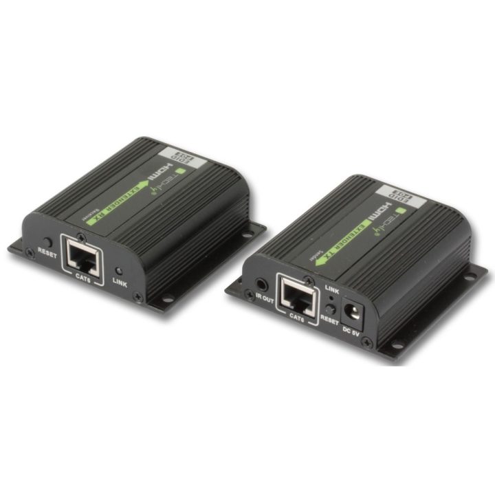 Techly IDATA EXT-E70POED Audio/Video Extender AV Signal Transmitter…