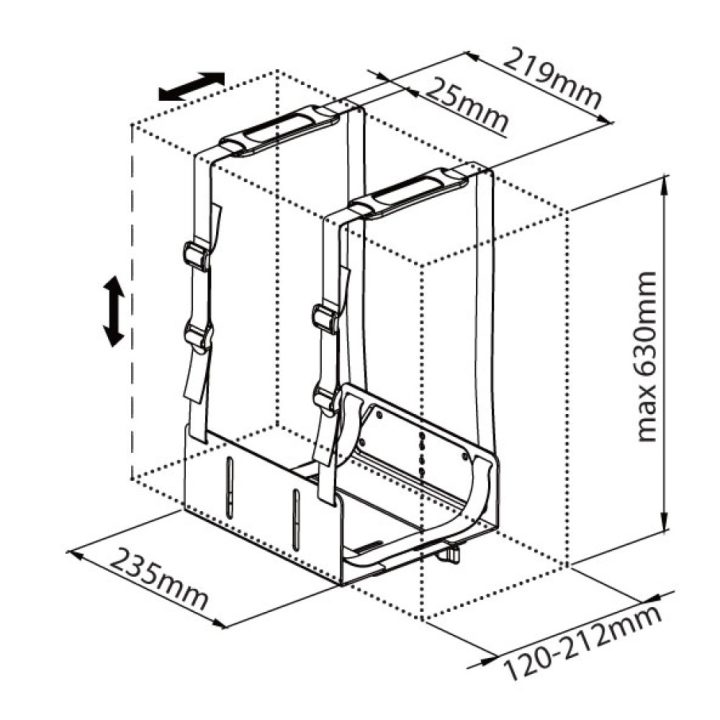 Techly ICA-CS 62 soporte de CPU Soporte de CPU para instalación en…