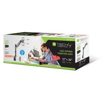 Techly ICA-LCD 515B 32" Desktop Monitor Stand Black