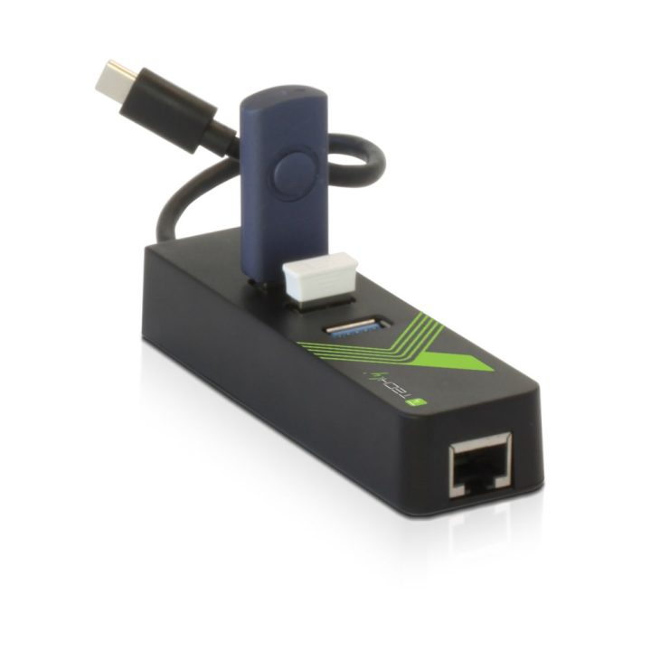 Techly IDATA USB-ETGIGA-3C2 Laptop Stand and USB 3.2 Gen 1 (3.1 Gen…