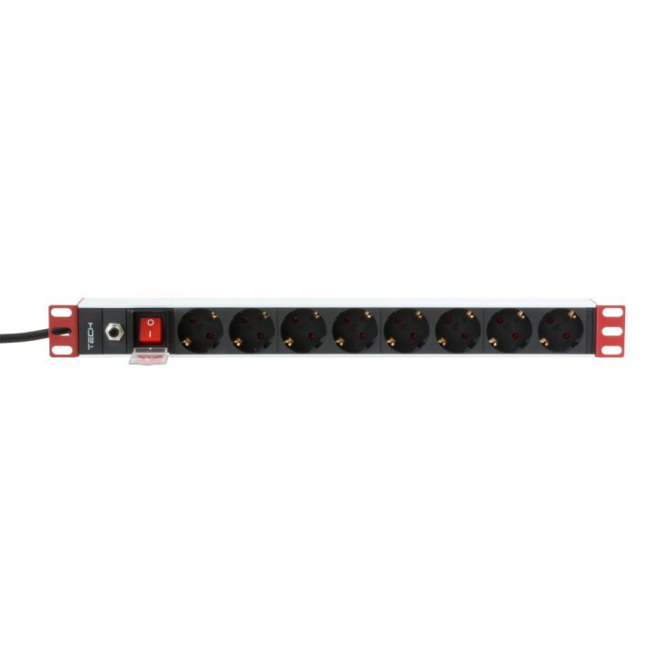 Techly I-CASE STRIP-61UDIT acessório para rack Régua de tomadas
