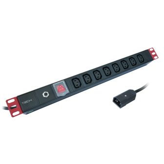 Techly I-CASE STRIP-8C unidad de distribución de energía (PDU) 8…