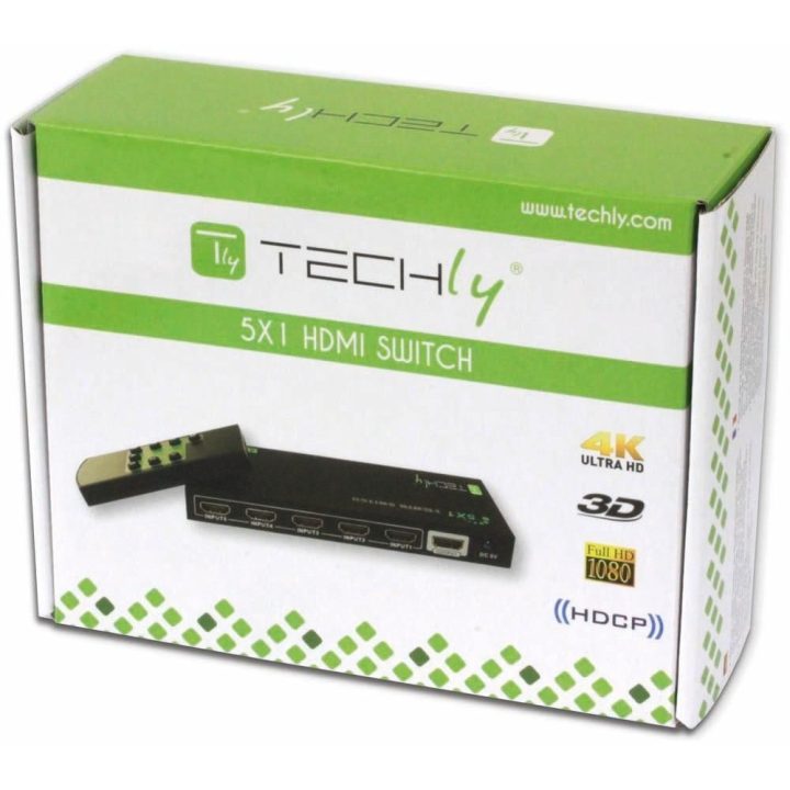 Techly IDATA HDMI-4K51 comutador de vídeo