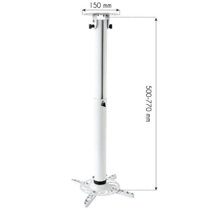 Techly ICA-PM 104MW White Ceiling Projector Mount