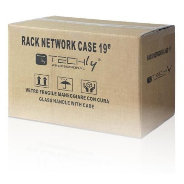 Techly I-CASE EL-1006B32 armário rack 6U Bastidor de parede Preto