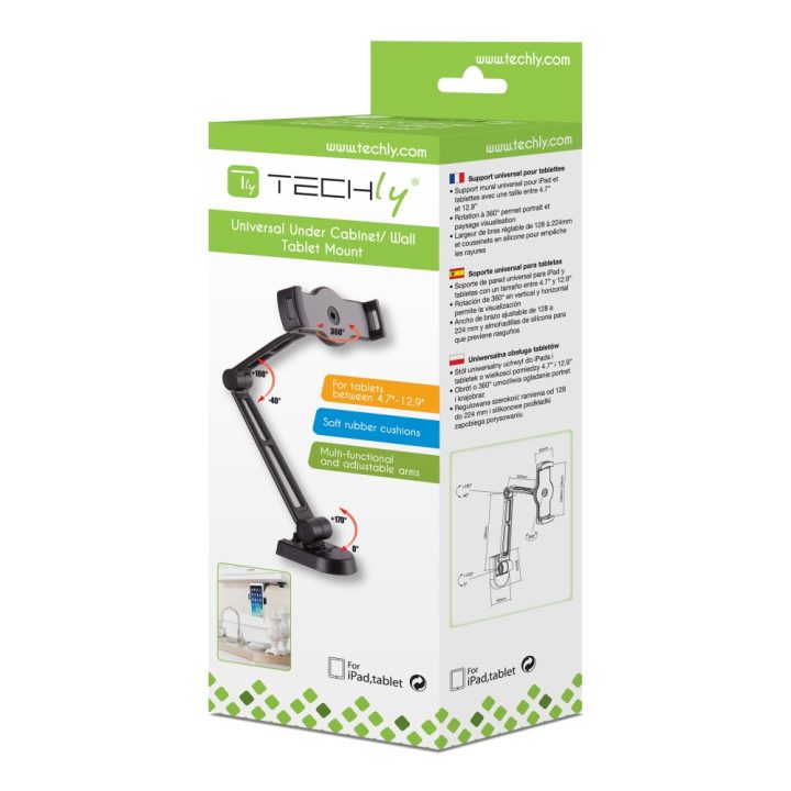 Techly ICA-TBL 2802 Passive Tablet/UMPC Wall Mount Black