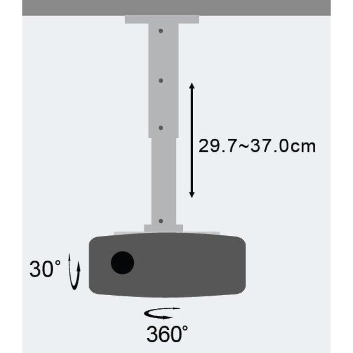 Techly ICA-PM 102S Ceiling Projector Mount Silver