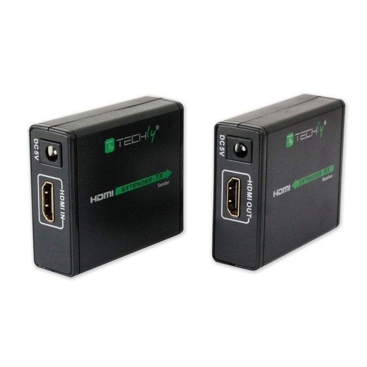 Techly IDATA EXT-E70 Audio/Video Extender AV Signal Transmitter and…