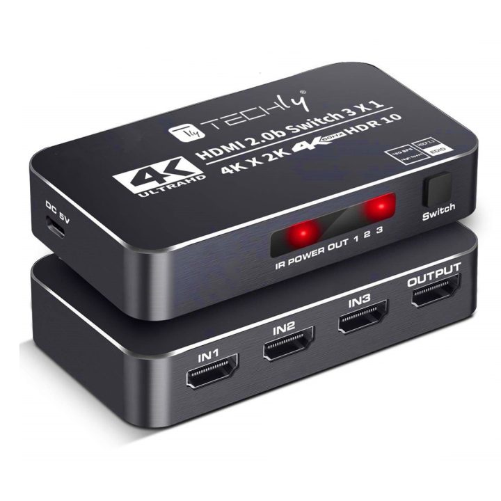Techly IDATA HDMI2-4K3160B comutador de vídeo HDMI