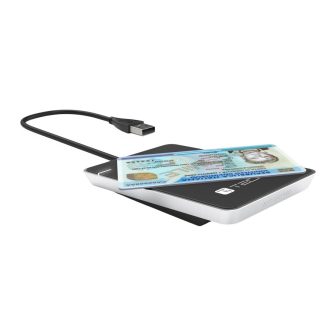 Techly I-CARD CAM-CIE USB RFID Reader, Black, Silver
