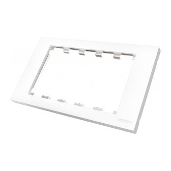 Componente de placa frontal AV modular Vision - moldura de dupla gang…