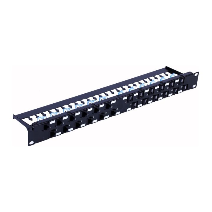 Techly I-PP 24-RU-C6ATSL panel de parcheo 1U