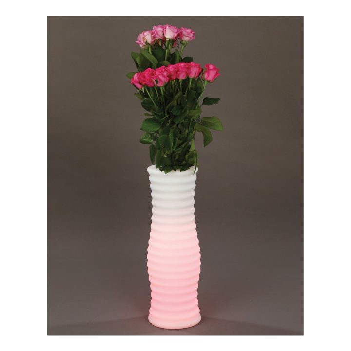 Techly I-LED FLOWERPOT vaso de flores Branco Plástico 1 unidade(s)