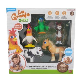 Bandai Red Pack of 5 Super Figures Zenon's Farm (AR85500)