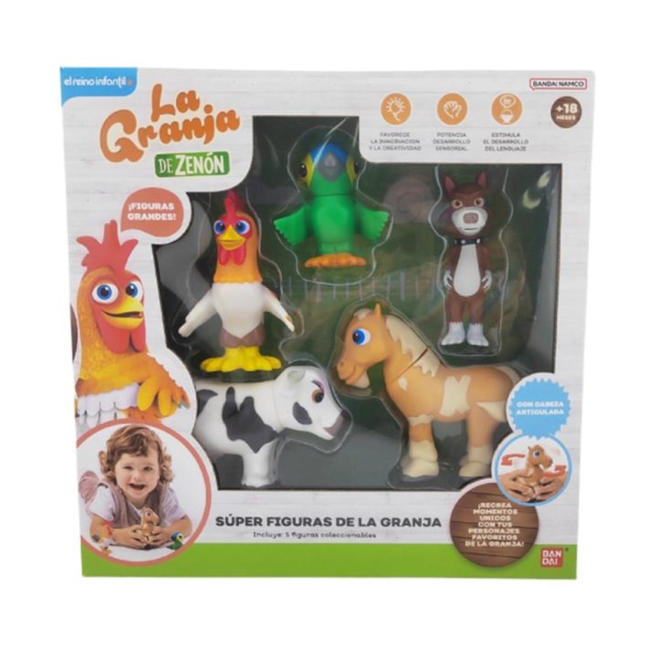 Bandai rojo Pack 5 super figuras la granja de zenon (AR85500)