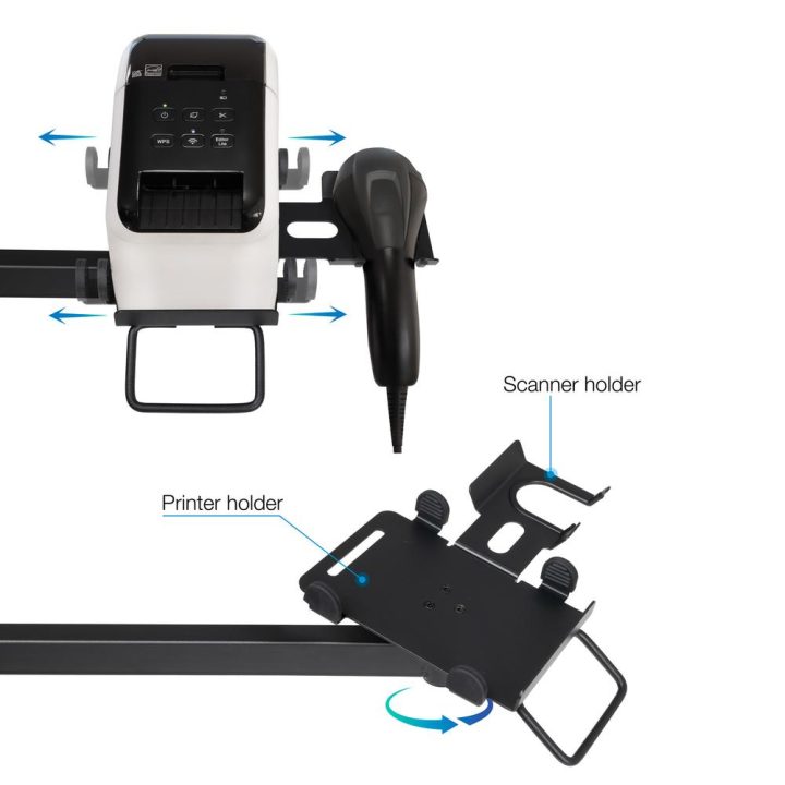 TooQ Suporte de Mesa para TPV/Impressora/Ecrãs/Terminal/Leitor