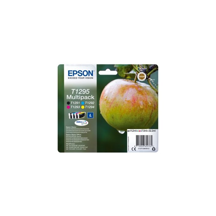 Epson Apple Tinta multipack 4 cores T1295 DURABrite Ultra Manzana