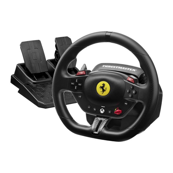 Thrustmaster T98 Ferrari 296 GTS Preto USB Volante + Pedais…