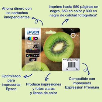 Epson Kiwi Singlepack Cyan 202XL Claria Premium Ink