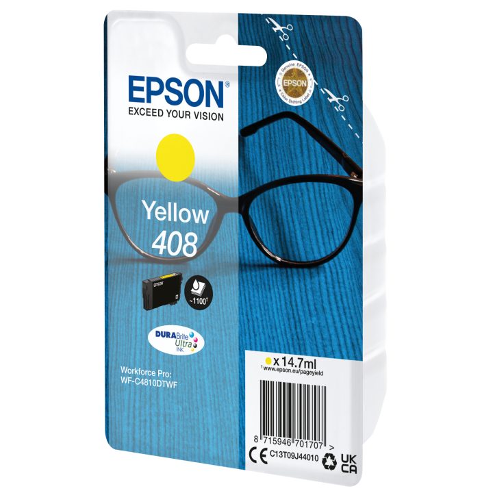 Epson Tinta amarilla 408 DURABrite Ultra Gafas