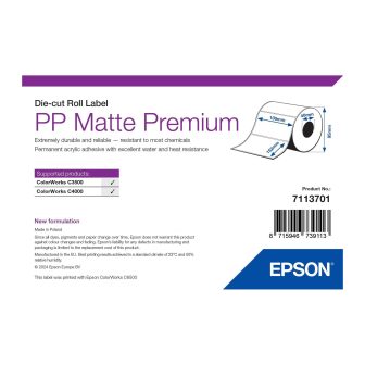 Epson 7113701 Printer Label White Self-Adhesive Printer Label