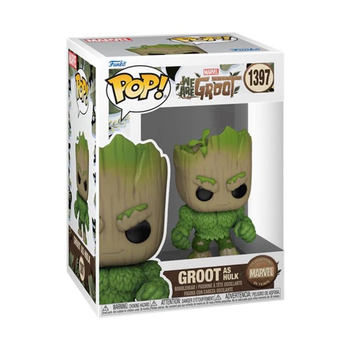 Funko Pop! Marvel – We Are Groot Groot como Hulk