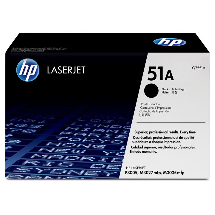 HP Cartucho de toner original LaserJet 51A preto