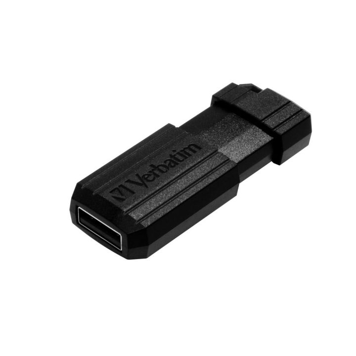 Verbatim Pinstripe USB 2.0 Flash Drive 16GB Black (49063)